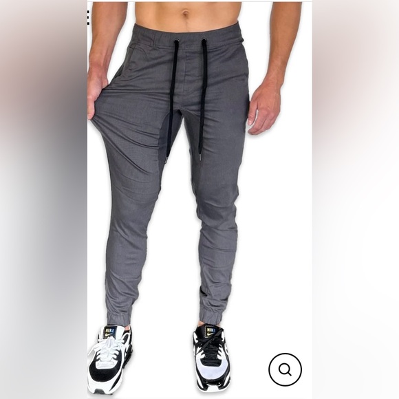 NWT ANAX Men's Jogger Casual Fit in Magnetic Grey Size M - Picture 2 of 6